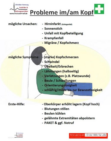 Probleme im/am Kopf